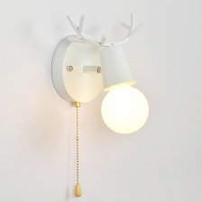 Бра с рожками DEER A SWITCH White