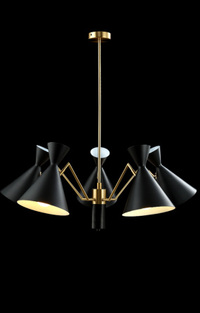 Люстра Crystal Lux JOVEN SP5 GOLD/BLACK фото 4