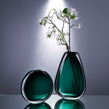 Мебель и интерьер/Вазы Cloyd MAZZORBO Vase / выс. 37 см - зелен. стекло (арт.50042) фото 2